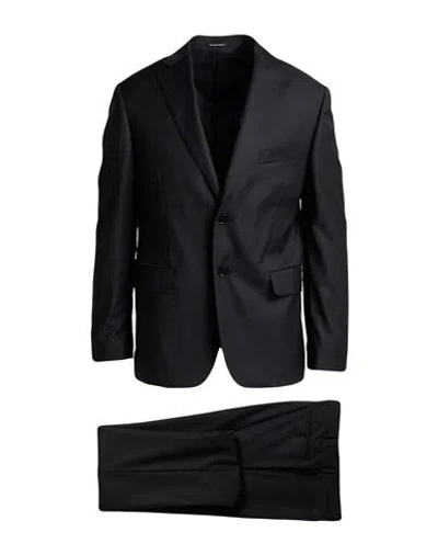 Dalton & Forsythe Man Suit Black Size 48 Virgin Wool