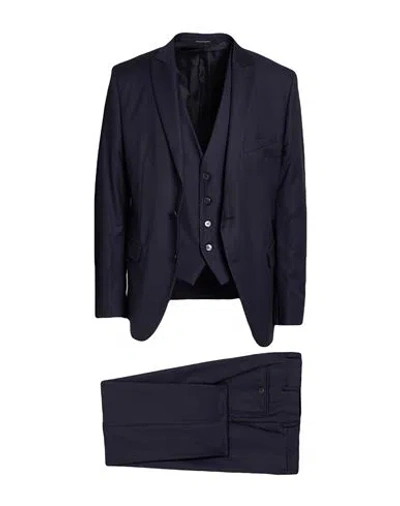 Dalton & Forsythe Man Suit Midnight Blue Size 44 Virgin Wool