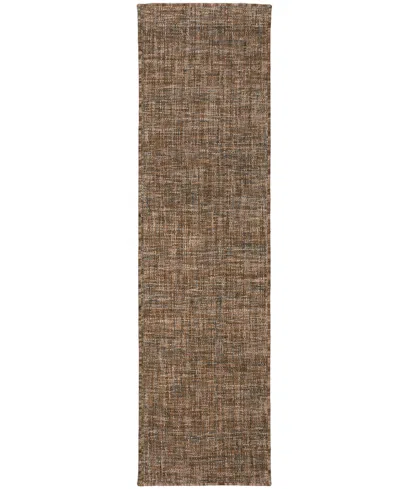 Dalyn Abruzzo Az1 2'3"x7'6" Runner Area Rug In Chocolate