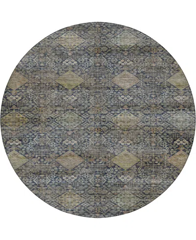 Dalyn Aristo Ar1 8'x8' Round Area Rug In Animal Print