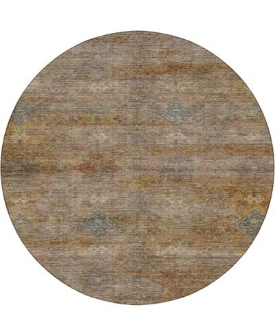 Dalyn Aristo Ar1 8'x8' Round Area Rug In Brown