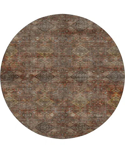 Dalyn Aristo Ar1 8'x8' Round Area Rug In Brown