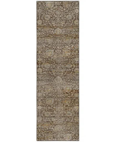 Dalyn Aristo Ar3 2'3"x7'6" Runner Area Rug In Brown