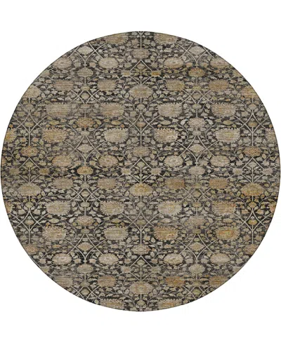 Dalyn Aristo Ar3 8'x8' Round Area Rug In Black