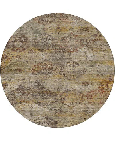 Dalyn Aristo Ar4 8'x8' Round Area Rug In Brown