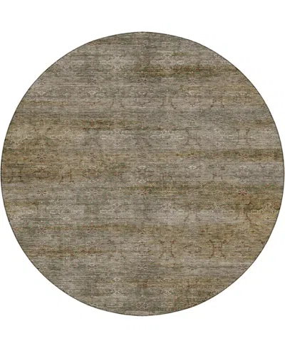 Dalyn Aristo Ar5 8'x8' Round Area Rug In Brown