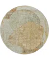 Dalyn Boca Bo11 8'x8' Round Area Rug In Brown