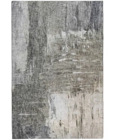 Dalyn Boca Washable Bo2 3'x5' Area Rug In Gray