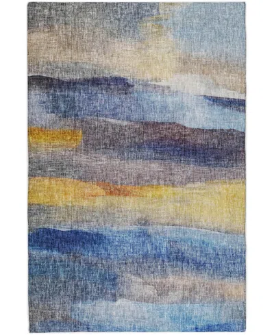 Dalyn Boca Washable Bo4 10'x14' Area Rug In Blue