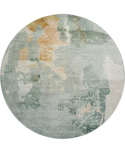 Dalyn Bresca Washable Bc1 8'x8' Round Area Rug In Mint