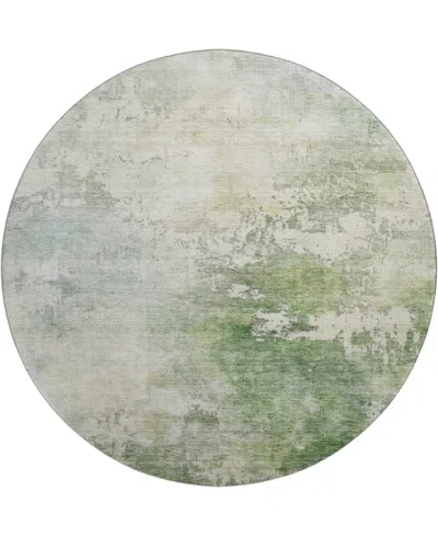 Dalyn Bresca Washable Bc2 8'x8' Round Area Rug In Sage