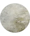 Dalyn Bresca Washable Bc2 8'x8' Round Area Rug In Wheat