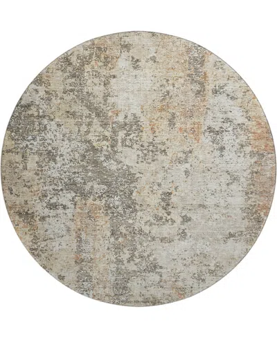 Dalyn Bresca Washable Bc5 8'x8' Round Area Rug In Terracotta