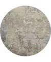 Dalyn Bresca Washable Bc6 8'x8' Round Area Rug In Beige