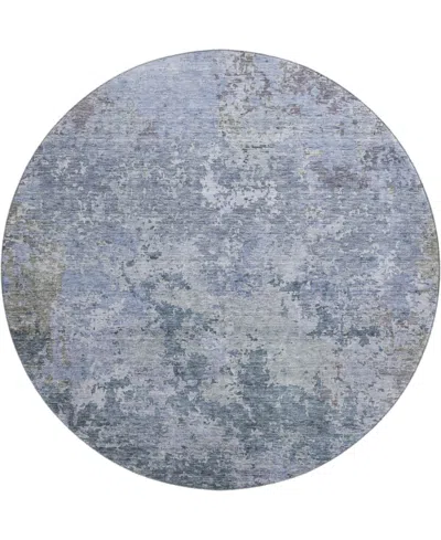 Dalyn Bresca Washable Bc6 8'x8' Round Area Rug In Blue