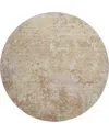 Dalyn Bresca Washable Bc6 8'x8' Round Area Rug In Copper