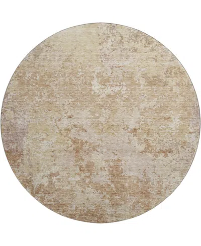 Dalyn Bresca Washable Bc6 8'x8' Round Area Rug In Copper