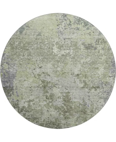 Dalyn Bresca Washable Bc6 8'x8' Round Area Rug In Green