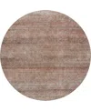 Dalyn Burano Bu12 8'x8' Round Area Rug In Brown
