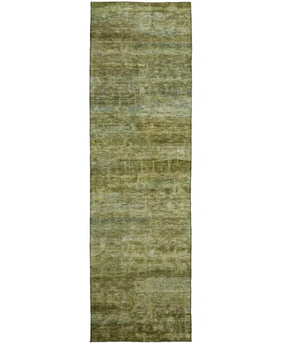 Dalyn Burano Bu4 2'3''x7'6'' Runner Area Rug In Green