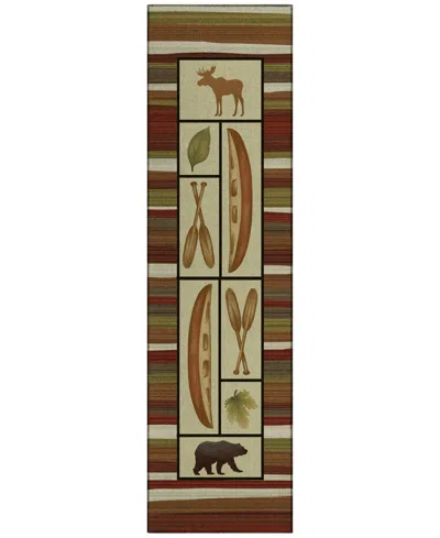 Dalyn Excursion Ex3 2'3"x7'6" Runner Area Rug In Cinnabar