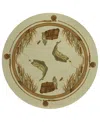 Dalyn Excursion Ex5 8'x8' Round Area Rug In Beige