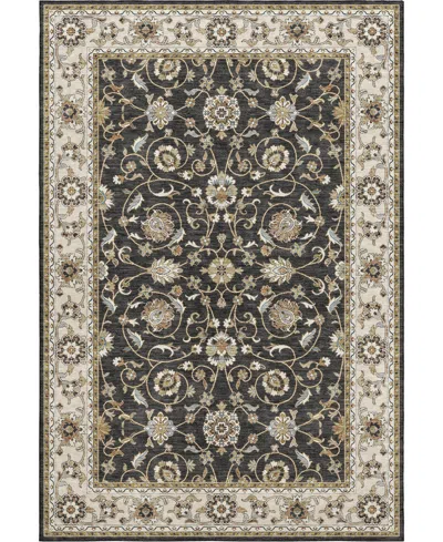 Dalyn Hatay Washable Hy1 2'6"x3'10" Area Rug In Black