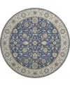 Dalyn Hatay Washable Hy1 8'x8' Round Area Rug In Navy