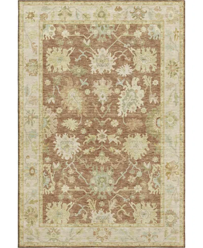 Dalyn Hatay Washable Hy2 2'6"x3'10" Area Rug In Paprika