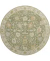 Dalyn Hatay Washable Hy2 8'x8' Round Area Rug In Sage