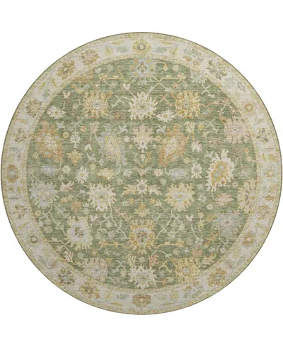 Dalyn Hatay Washable Hy2 8'x8' Round Area Rug In Sage