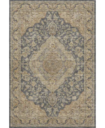 Dalyn Hatay Washable Hy3 3'x5' Area Rug In Charcoal