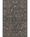 Dalyn Hatay Washable Hy5 2'6"x3'10" Area Rug In Black