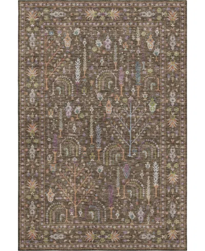Dalyn Hatay Washable Hy5 5'x7'6"area Rug In Brown