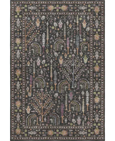 Dalyn Hatay Washable Hy5 9'x12' Area Rug In Black