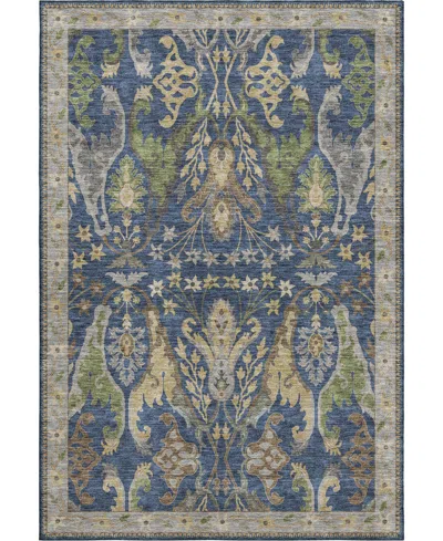 Dalyn Hatay Washable Hy6 2'3"x7'6" Runner Area Rug In Navy