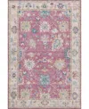 Dalyn Hatay Washable Hy7 2'3"x7'6" Runner Area Rug In Pink