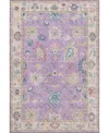Dalyn Hatay Washable Hy7 2'3"x7'6" Runner Area Rug In Purple
