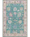 Dalyn Hatay Washable Hy7 2'3"x7'6" Runner Area Rug In Teal