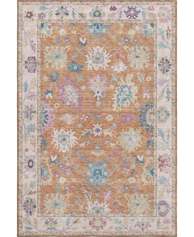 Dalyn Hatay Washable Hy7 8'x10' Area Rug In Orange