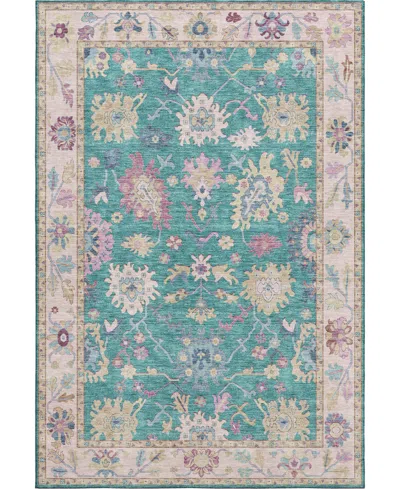 Dalyn Hatay Washable Hy7 8'x10' Area Rug In Teal