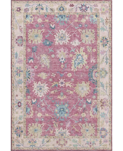 Dalyn Hatay Washable Hy7 9'x12' Area Rug In Pink