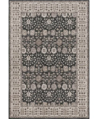 Dalyn Hatay Washable Hy8 5'x7'6"area Rug In Black