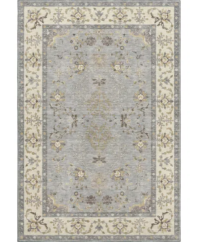 Dalyn Hatay Washable Hy9 10'x14' Area Rug In Gray