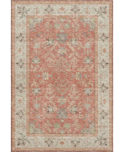 Dalyn Hatay Washable Hy9 2'3"x7'6" Runner Area Rug In Coral