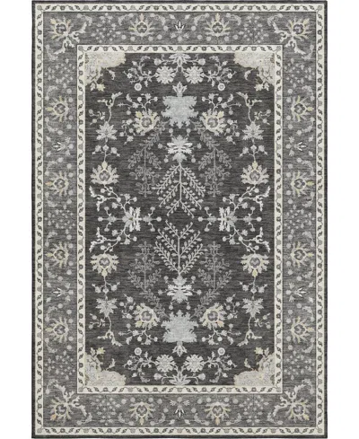 Dalyn Hatay Washable Hy9 8'x10' Area Rug In Charcoal