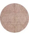 Dalyn Karaj Kj10 8'x8' Round Area Rug In Brown