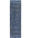 Dalyn Karaj Kj3 2'3"x7'6" Runner Area Rug In Blue