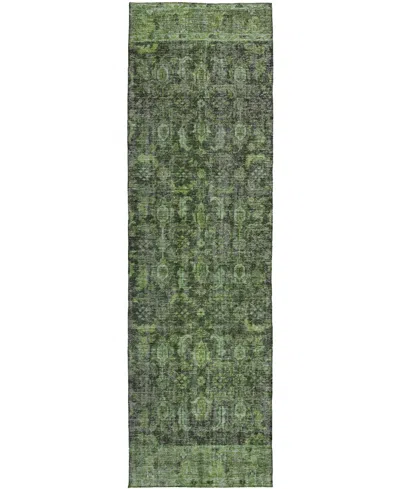Dalyn Karaj Kj3 2'3"x7'6" Runner Area Rug In Green