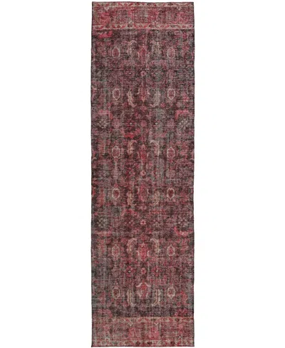Dalyn Karaj Kj3 2'3"x7'6" Runner Area Rug In Pink